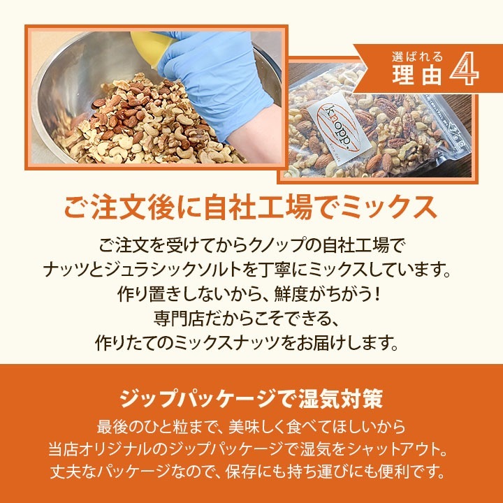 クノップ 5種類から選べる ミックスナッツリッチ プレミアム 大容量