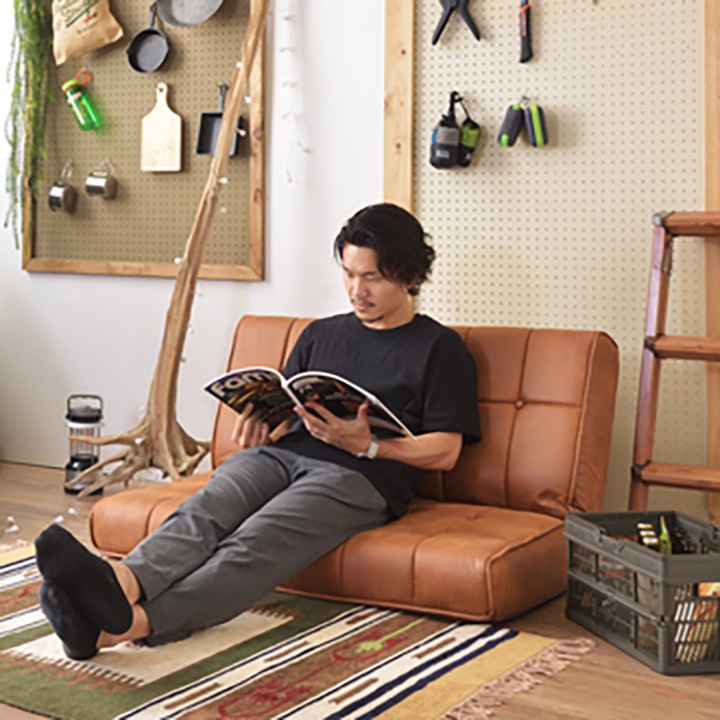 東谷 フロアソファ 2人掛【メーカー直送】