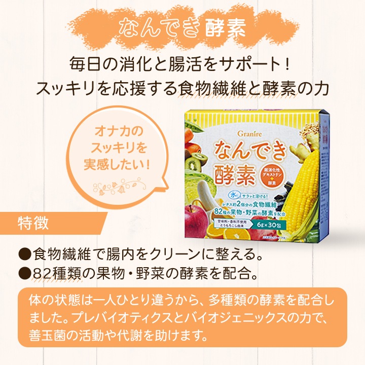 【合計4箱】難消化性デキストリン＜なんできコラーゲンα・なんでき酵素＞ 1箱 180g（6g×30包入）×3+1箱おまけ付きセット