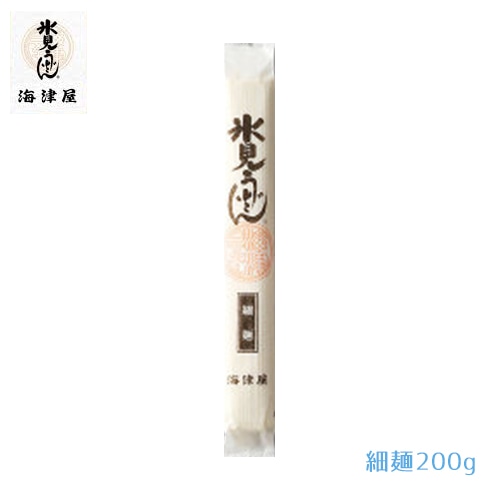 海津屋 氷見うどん 細麺 200g 1束
