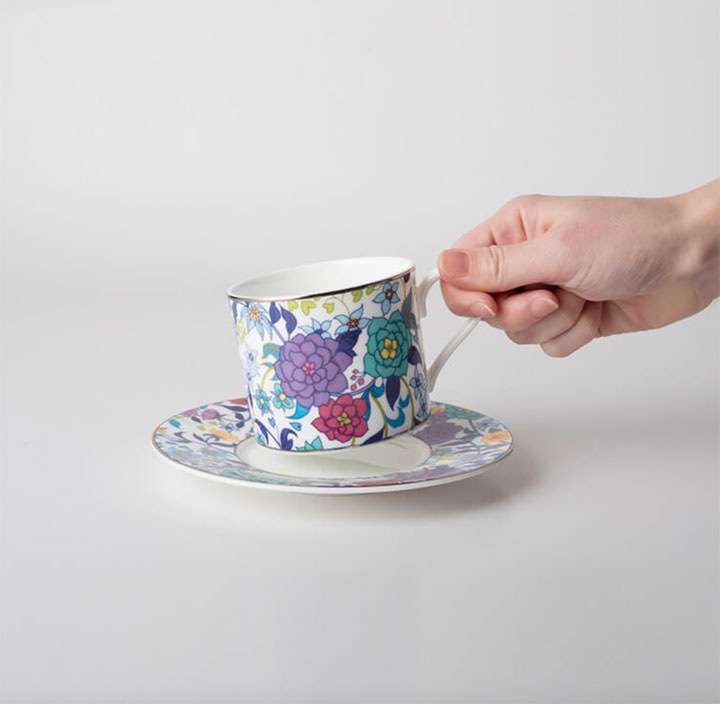 ニッコー(NIKKO) フラワーダンス ペア兼用碗皿(L)【ギフト対応可】