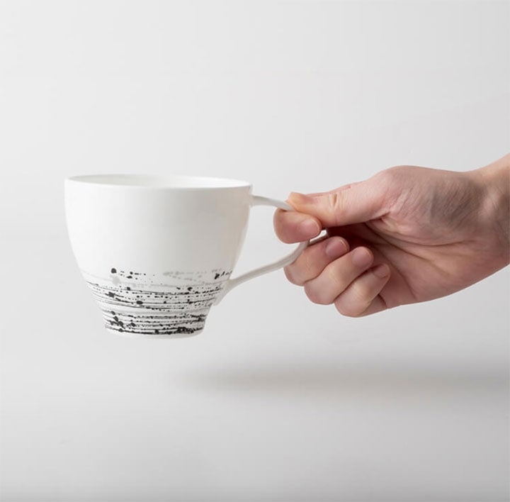 ニッコー(NIKKO) 墨の瞬 カプチーノ碗 (340cc)【ギフト対応可】