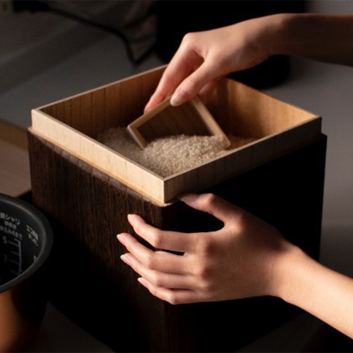 KIRIFT（キリフト） 米びつ 焼桐 10kg 美術木箱うらた