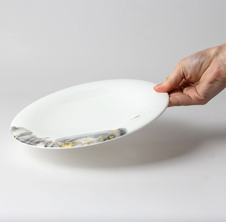 ニッコー（NIKKO） 墨の瞬 21.5cmプレート(5枚セット)【ギフト対応可】