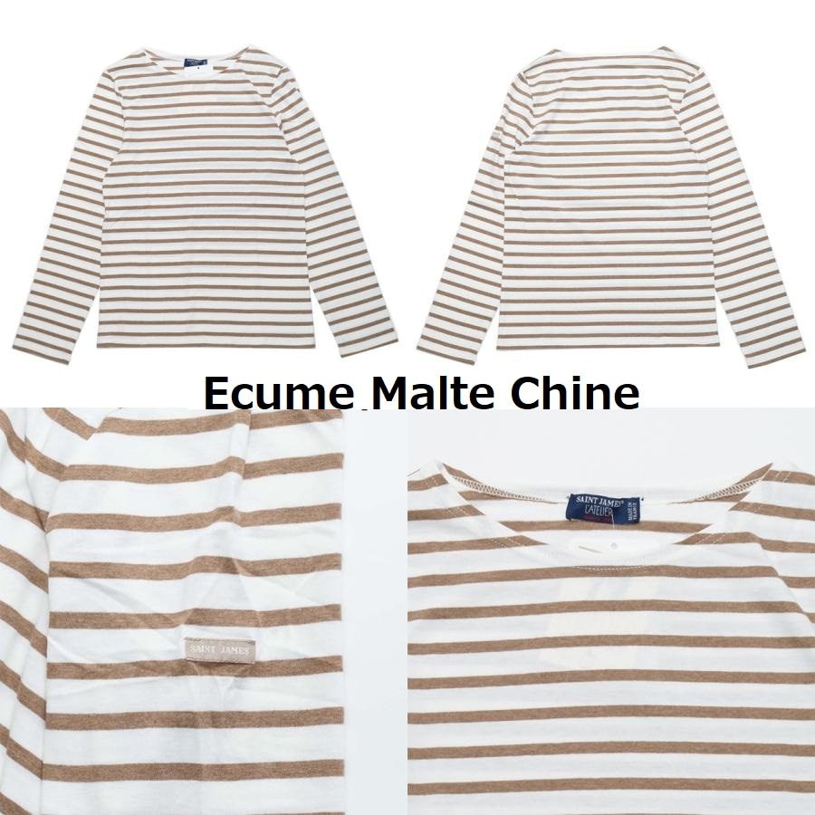 新品 セントジェームス マンキエモダン S 長袖 ボーダー カットソー SAINT JAMES tシャツ セントジェームス マンキエモダン ボーダー