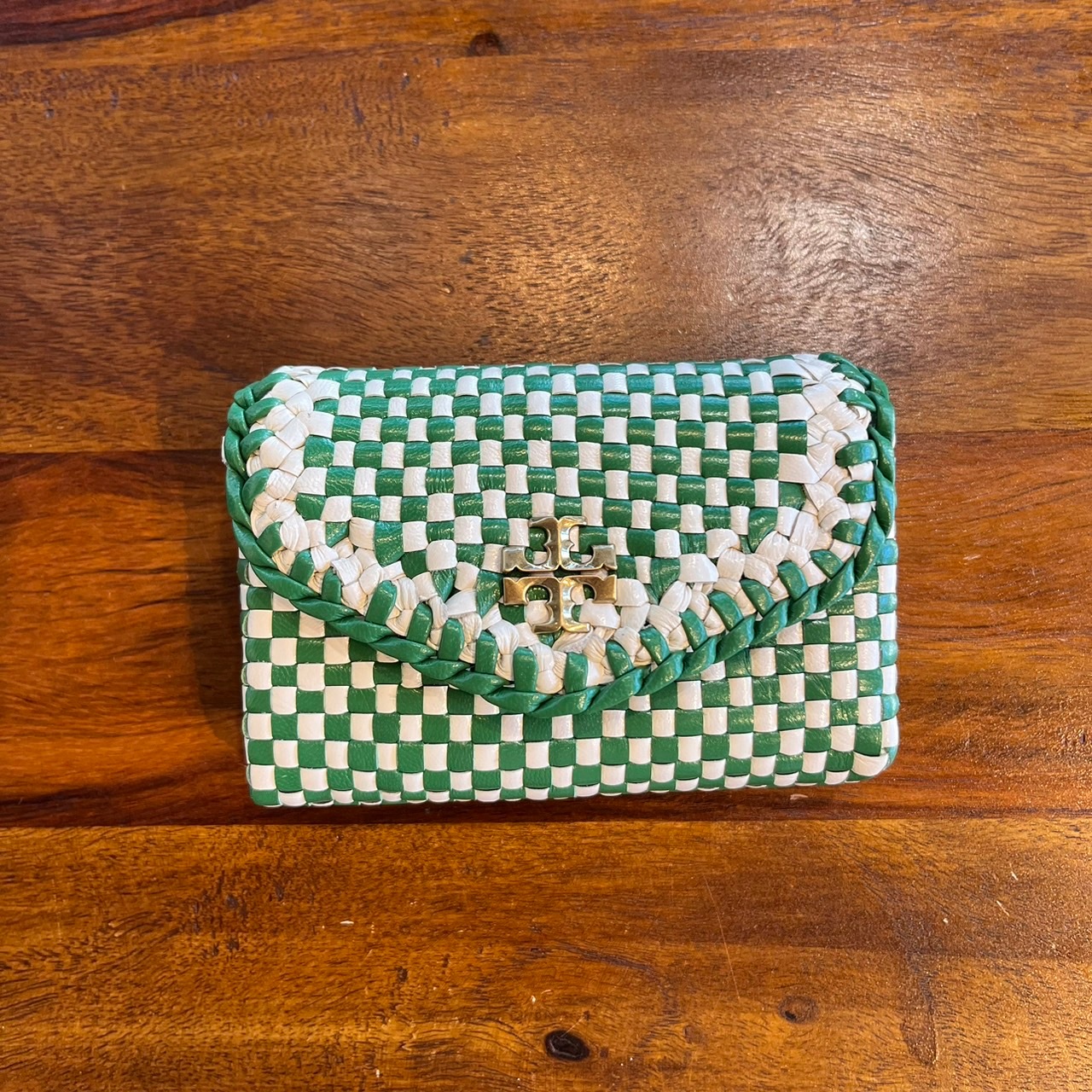 ToryBurch ȥ꡼С 148805 Kira Woven Flap Card Case