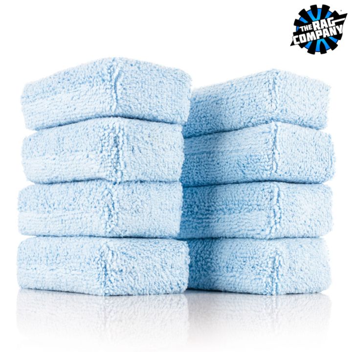TRC テリーアプリケータースポンジ 5×10cm 8個入 ライトブルー SPONGE-TERRY The Rag Company ザ ラグカンパニー