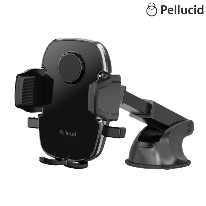 Pellucid ペルシード ワンタッチ開閉 スマホホルダー ロングアーム吸盤 PPH2108
