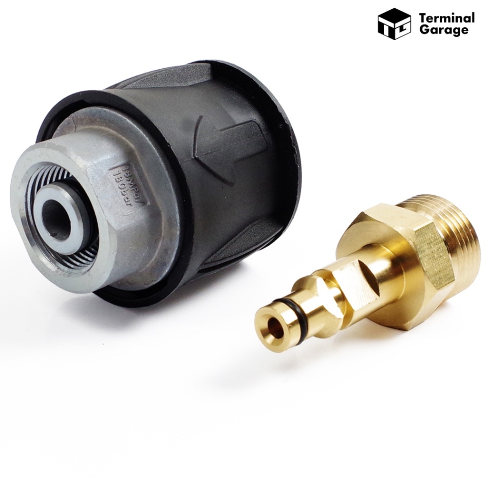 Terminal Garage 高圧洗浄機ホースジョイント クイックカップリング オスメスセット ケルヒャー互換品 TG-006