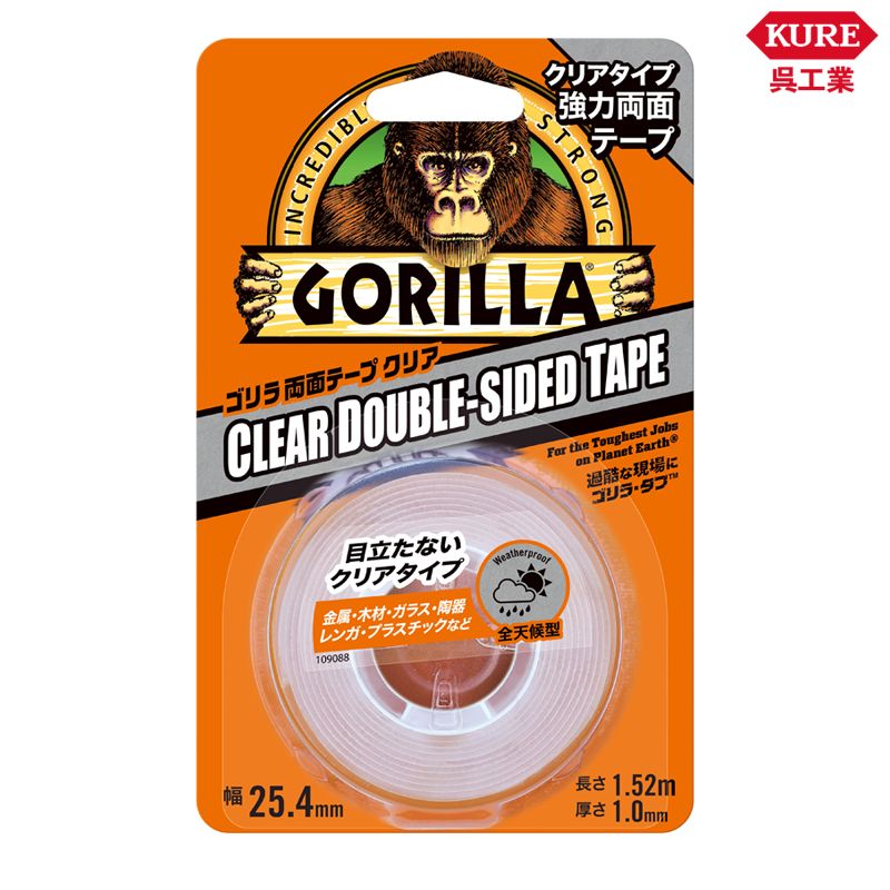 KURE 呉工業 ゴリラ強力両面テープ クリア 1780-GO
