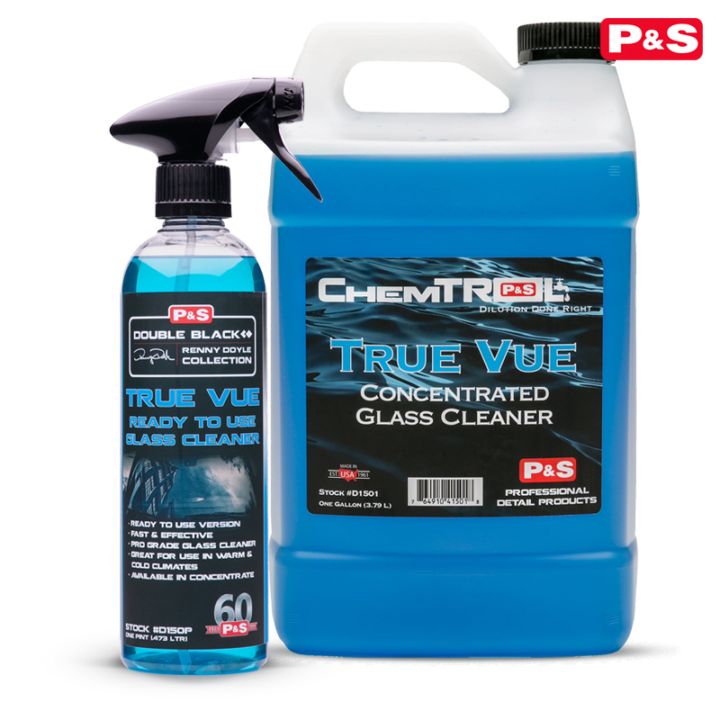 P&S トゥルービュー ガラスクリーナー 473mL 3.79L True Vue Glass Cleaner