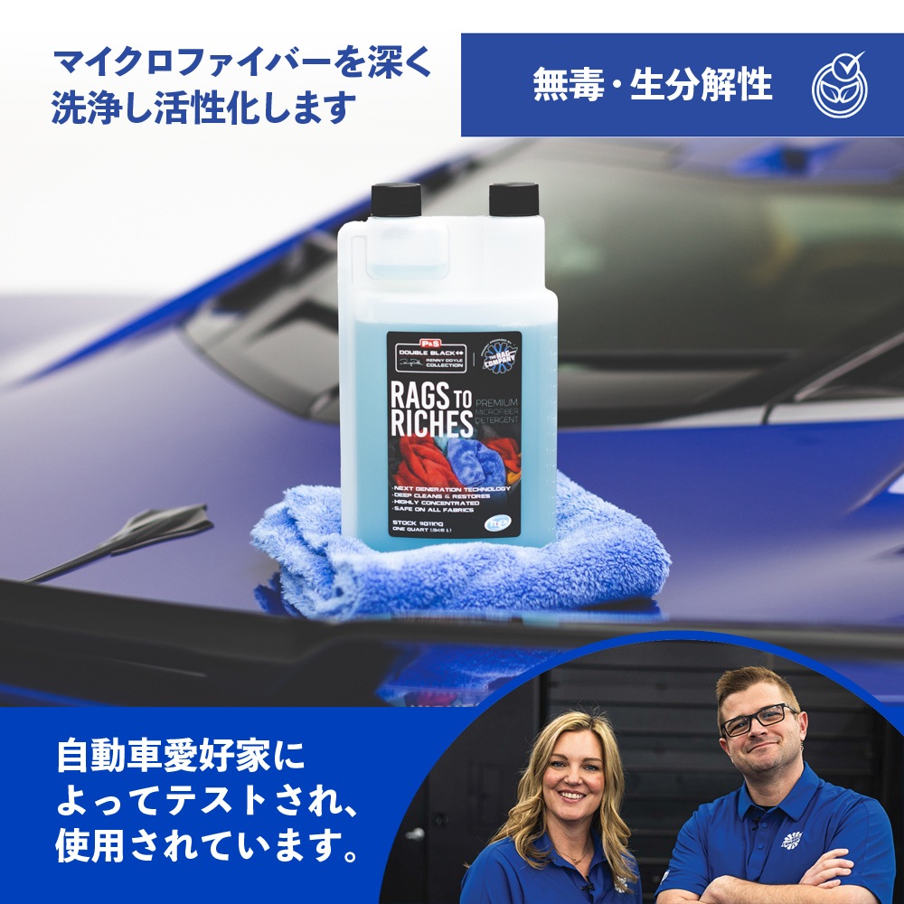 P&S ラグズトゥリッチーズ マイクロファイバーウォッシュ 946mL