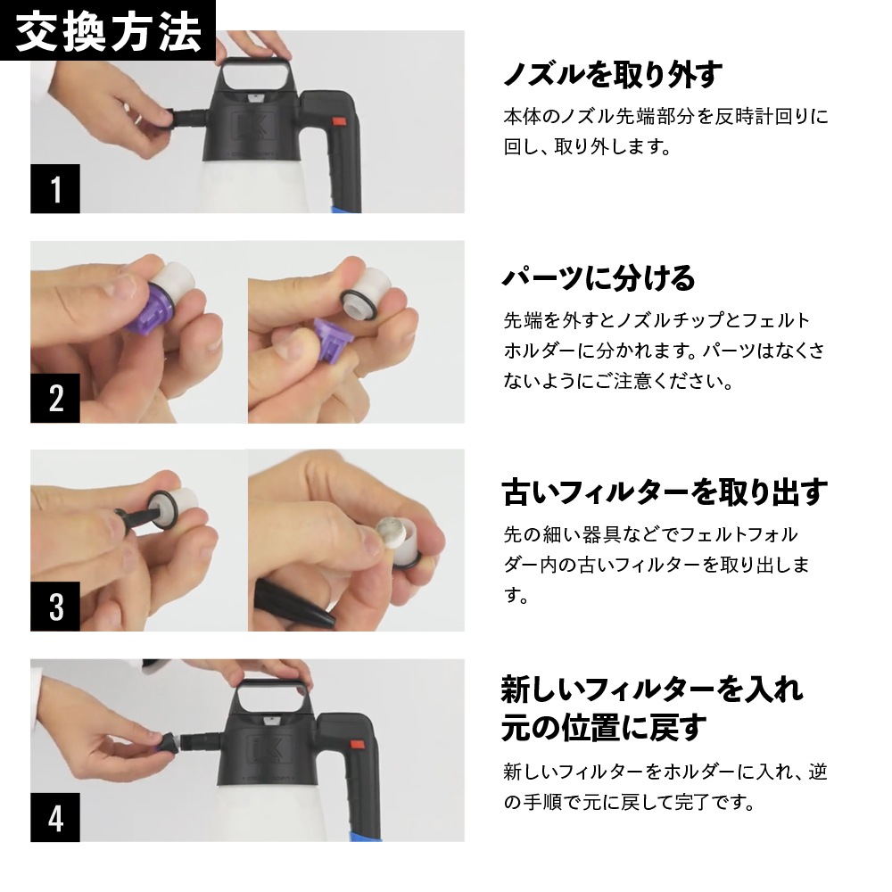 iK フォームノズルキット 1.5 / Pro2 81676800 | GRANTZ ONE