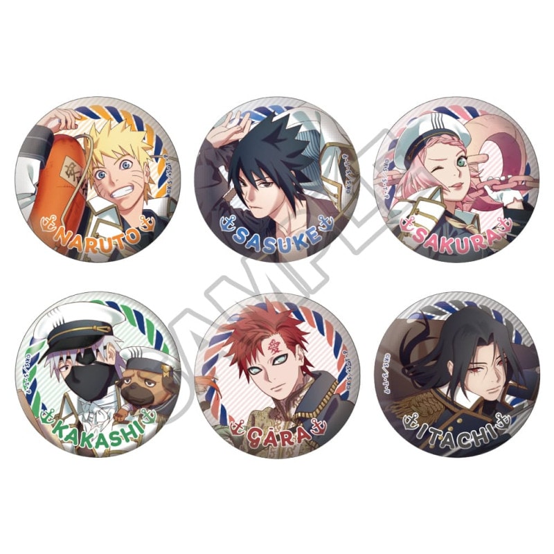 予約8/24〆【10月発売】NARUTO -ナルト- 疾風伝 マリンルック 缶バッジ ※1BOX=6入