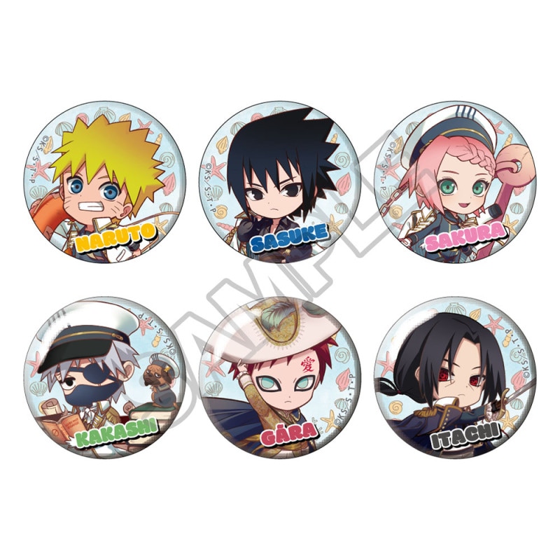 予約8/24〆【10月発売】NARUTO -ナルト- 疾風伝 petitry マリンルック 缶バッジ ※1BOX=6入