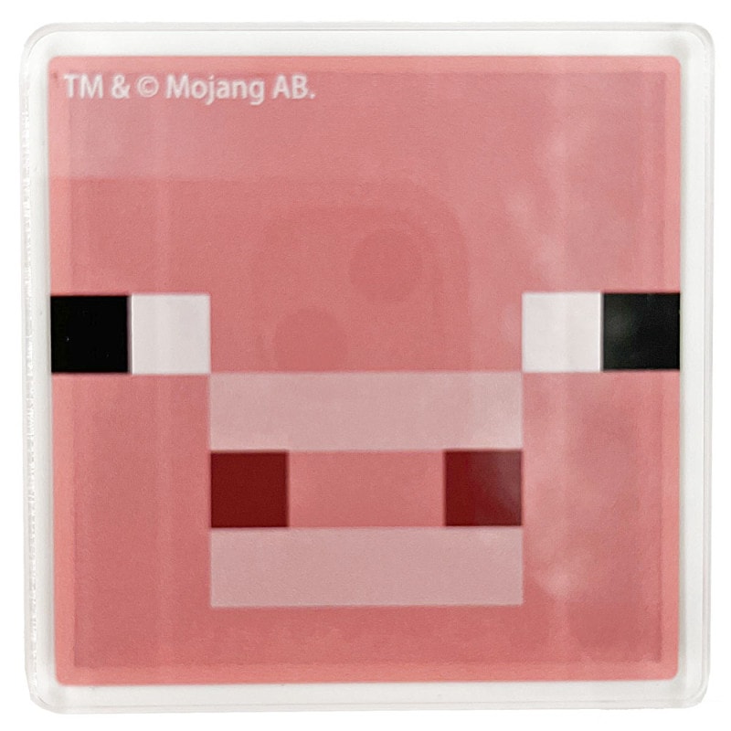 マインクラフト アクリルスクエアマグネット ブタ