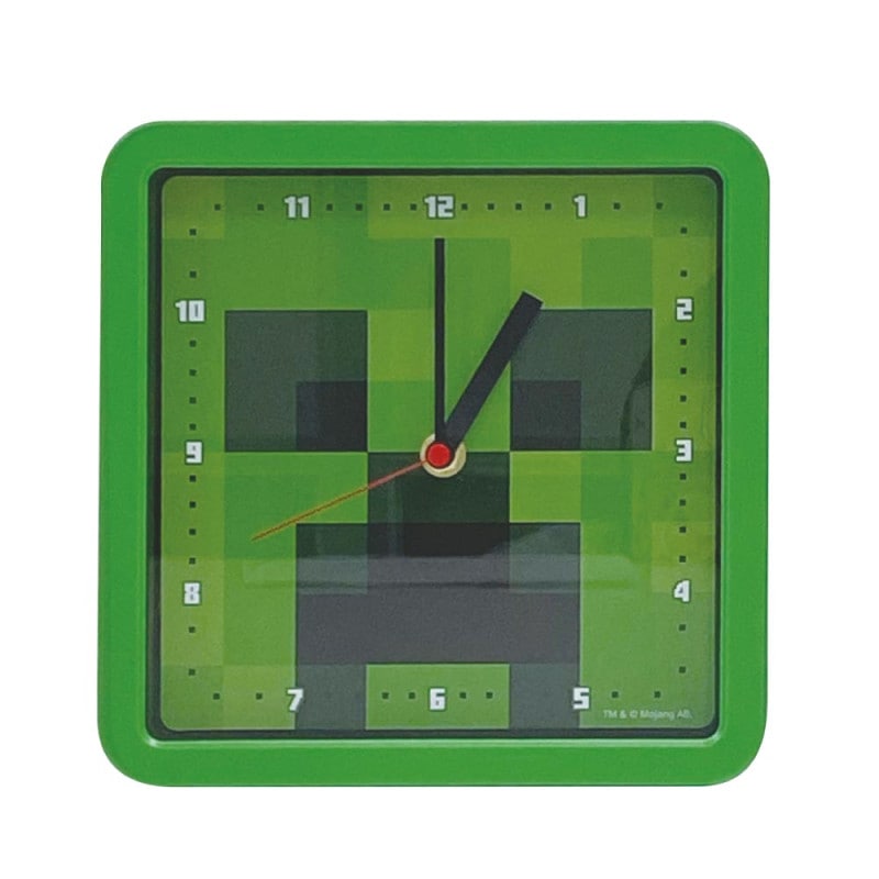 マインクラフト スクエアウォールクロック クリーパー