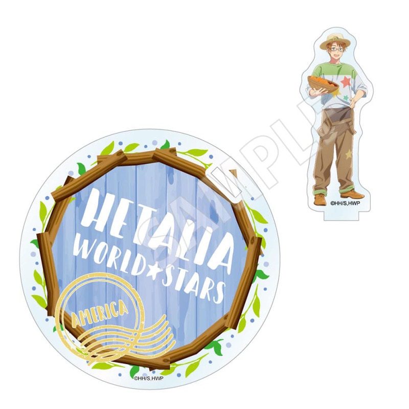 予約12/12〆【1月発売】アニメ「ヘタリア World★Stars」 収穫祭 アクリルスタンドコースター アメリカ