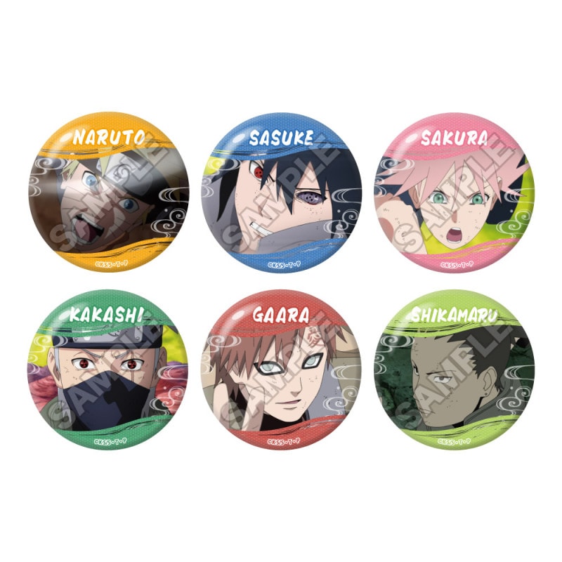 予約7/24〆【8月発売】NARUTO -ナルト- 疾風伝 場面写vol.1 缶バッジ ※1BOX=6入
