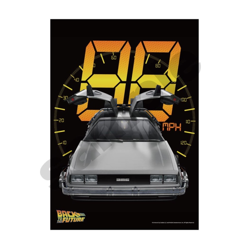 バック・トゥ・ザ・フューチャー　シルクスクリーンポスター 映画『バック・トゥ・ザ・フューチャー』のポスターがシルク印刷