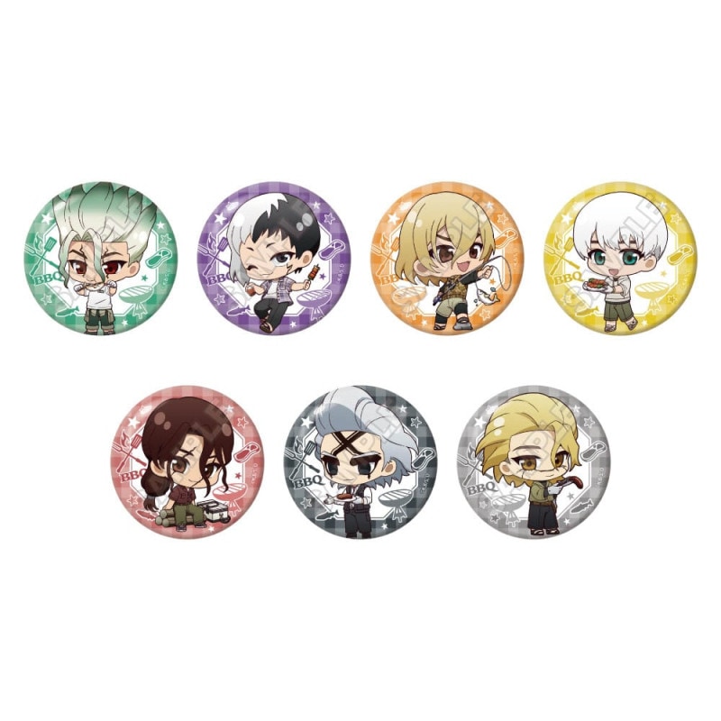予約8/19〆【9月発売】Dr.STONE ちびっつ！ バーベキュー 缶バッジ ※1BOX=7入