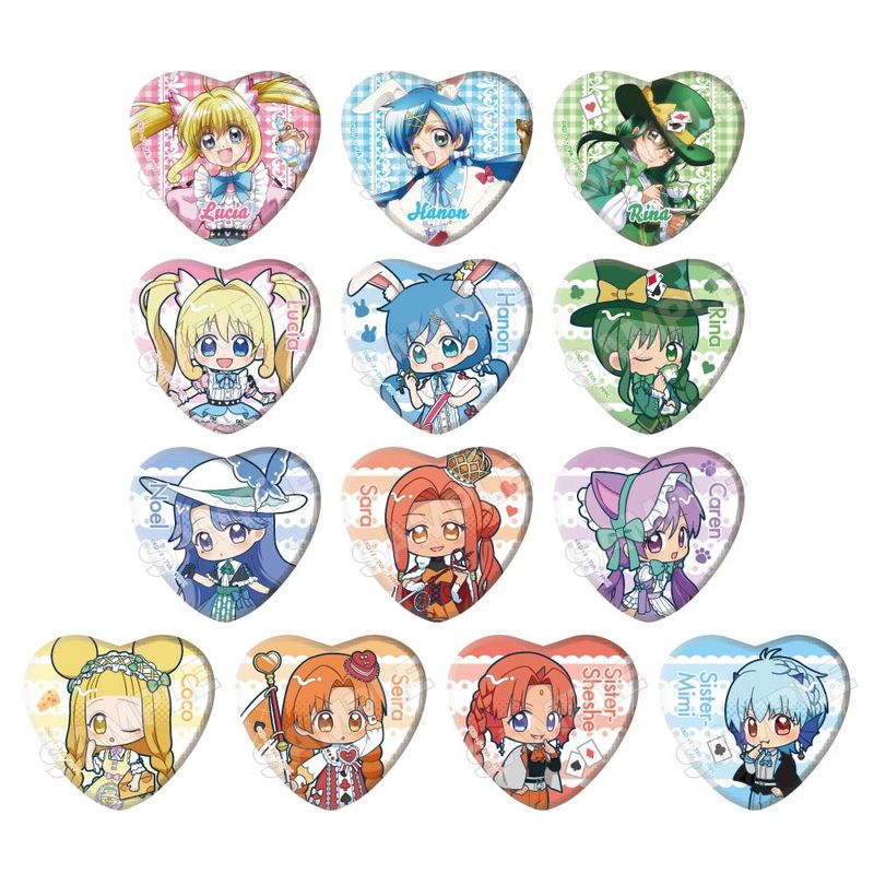 予約1/6〆【2月発売】ぴちぴちピッチ アリスファッション ハート缶バッジ※1BOX=13入