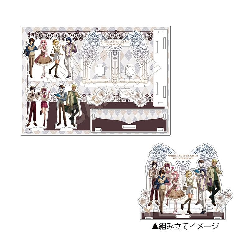 予約12/2〆【1月発売】機動戦士ガンダムSEED FREEDOM preppy style アクリルスタンドジオラマ