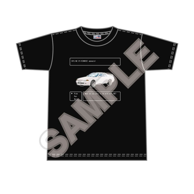 予約11/28〆【12月発売】NISSAN 8bitシリーズ Tシャツ　SKYLINE GT-R (BNR32) 黒 L