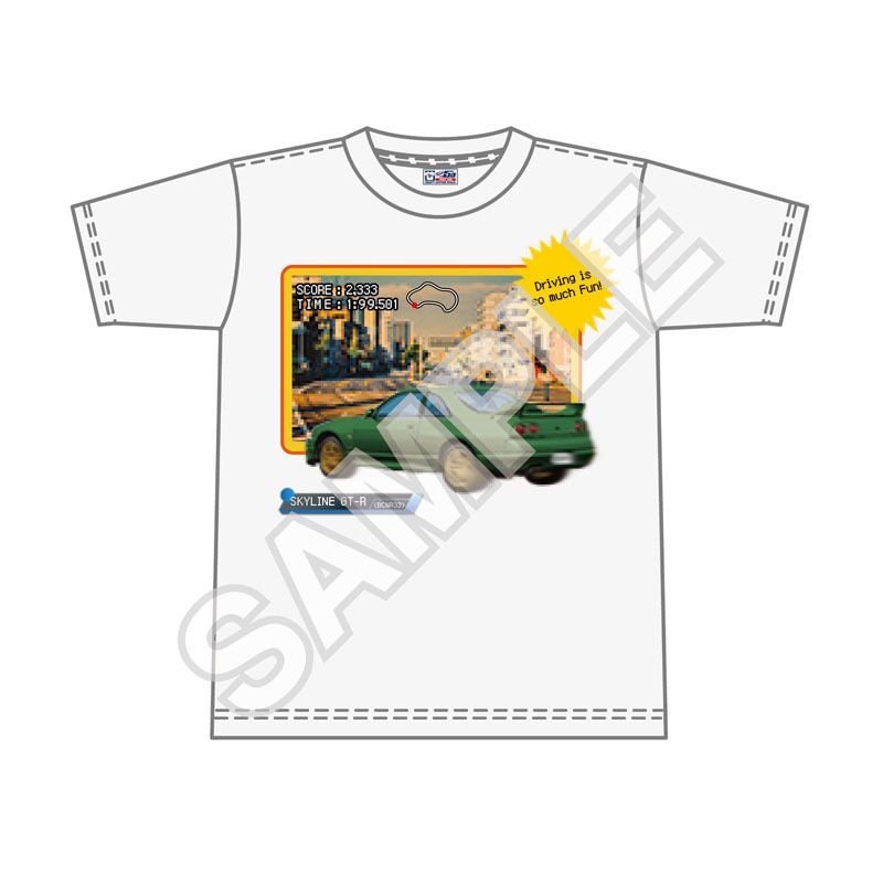 予約11/28〆【12月発売】NISSAN 8bitシリーズ Tシャツ　SKYLINE GT-R (BCNR33) 白M
