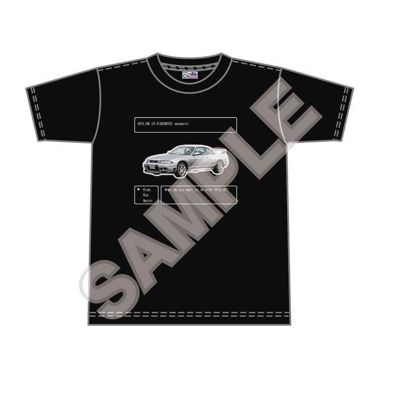予約11/28〆【12月発売】NISSAN 8bitシリーズ Tシャツ　SKYLINE GT-R (BCNR33) 黒L