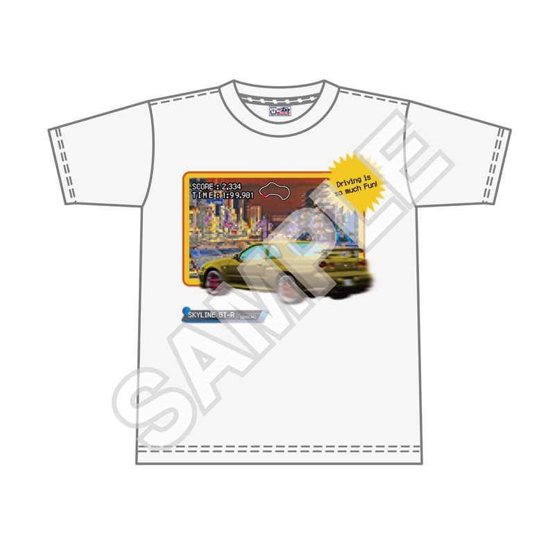 予約11/28〆【12月発売】NISSAN 8bitシリーズ Tシャツ　SKYLINE GT-R (BNR34)白 M