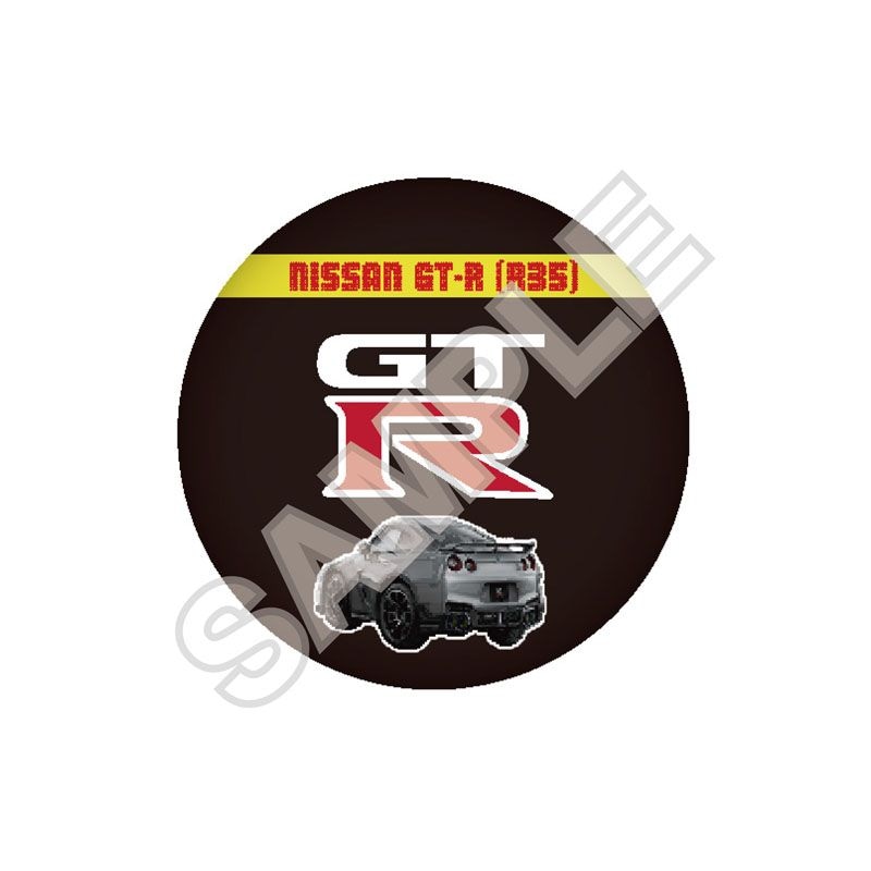 予約11/28〆【12月発売】NISSAN 8bitシリーズ 缶バッジ NISSAN GT-R (R35) ロゴ