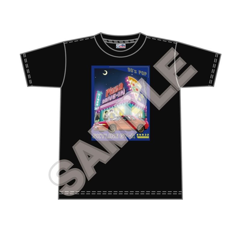 予約11/28〆【12月発売】NISSAN 90's POPシリーズ Tシャツ SKYLINE GT-R(BNR32) 黒 L