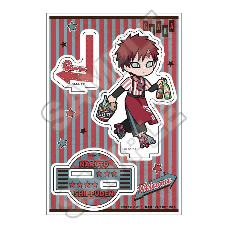 予約12/2〆【2月発売】NARUTO-ナルト- 疾風伝 アメリカンダイナー アクリルスタンドJr. 我愛羅