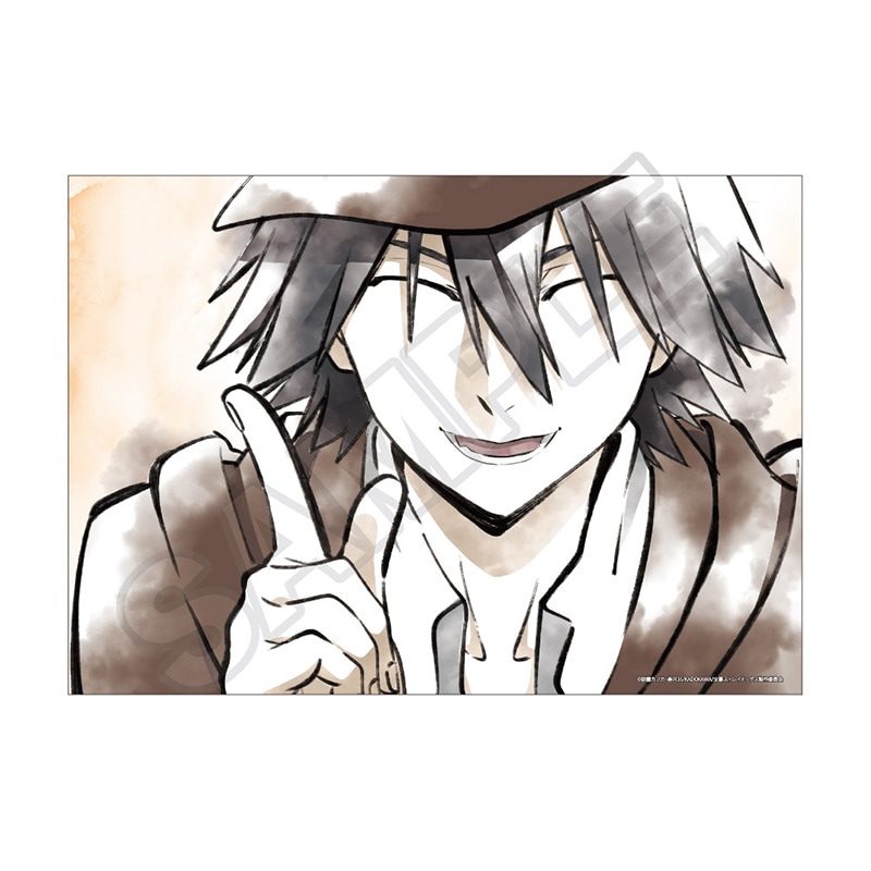 文豪ストレイドッグス 水墨画アート クリアポスター 江戸川乱歩