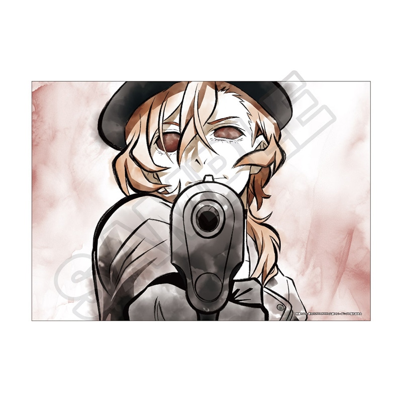 文豪ストレイドッグス 水墨画アート クリアポスター 中原中也