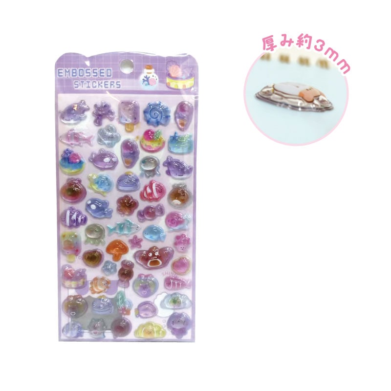 ★メール便★【4月発売】つやぷくシール パープルマリン