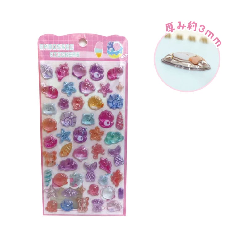 ★メール便★【4月発売】つやぷくシール ピンクマリン