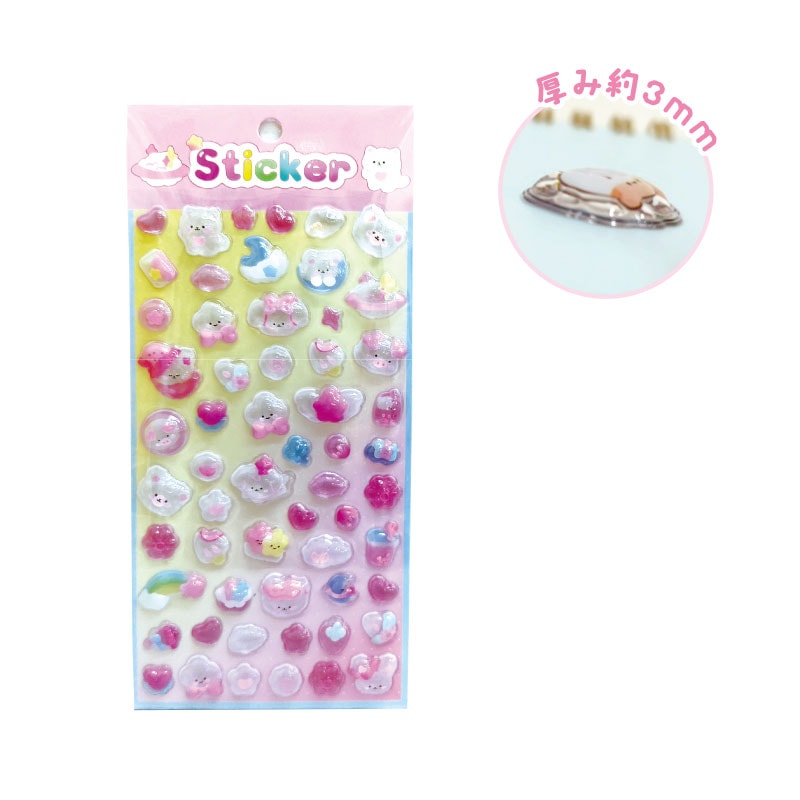★メール便★【4月発売】つやぷくシール ピンクフレンズ