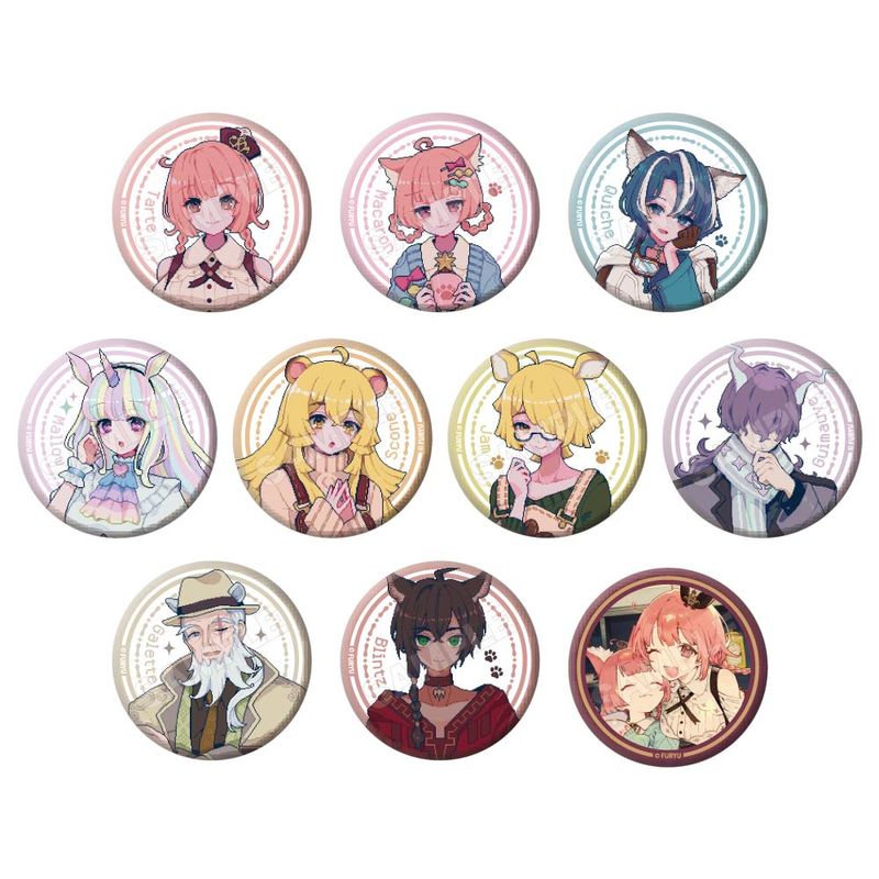 予約3/1〆【4月発売】けものティータイム 缶バッジ※1BOX=10入