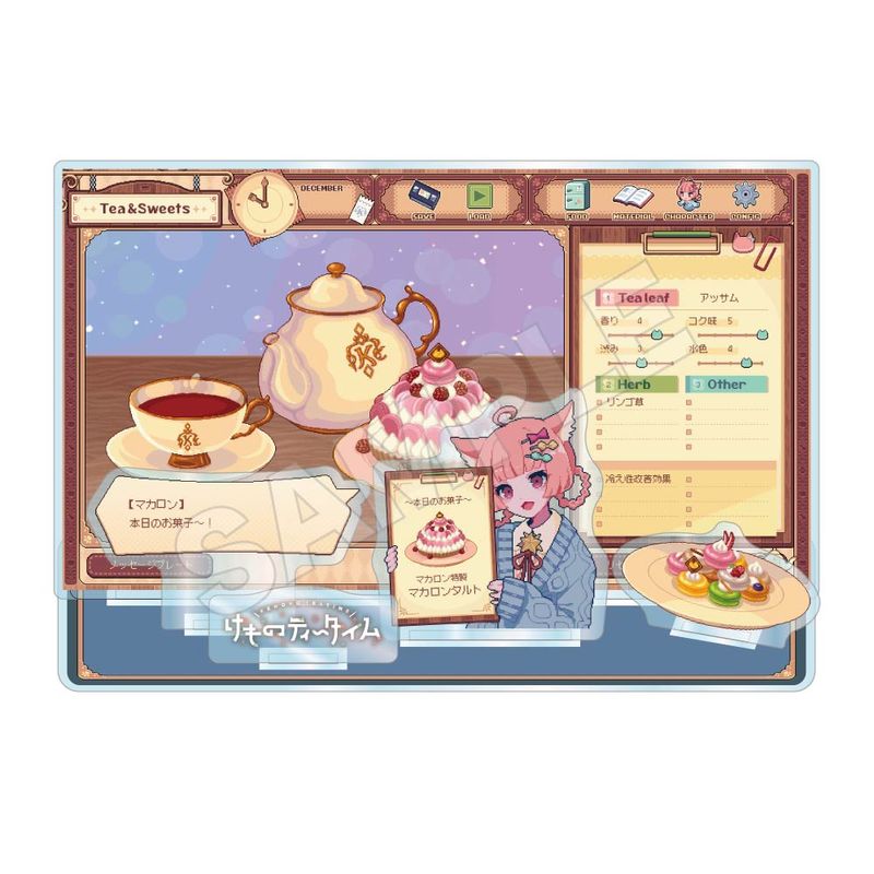 予約3/1〆【4月発売】けものティータイム アクリルスタンドジオラマ 本日のお菓子