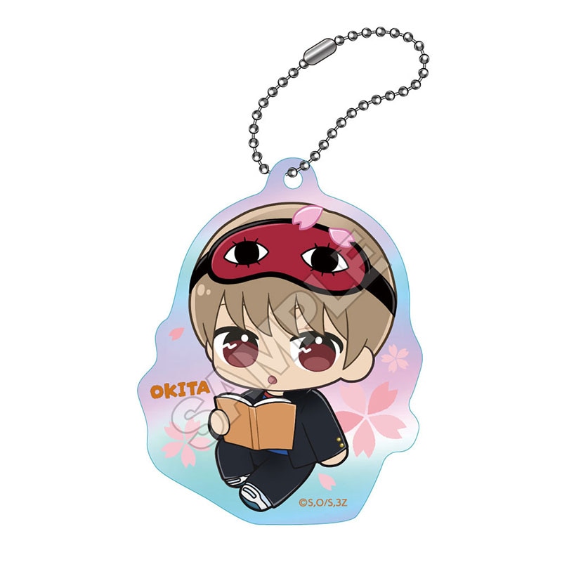 【受付終了】3年Z組銀八先生 ぬいぴ～すふれんず オーロラアクリルキーチェーン 沖田総悟