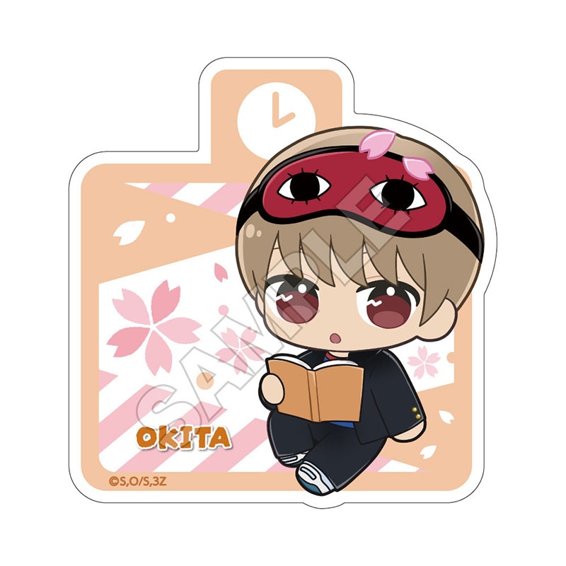 【受付終了】3年Z組銀八先生 ぬいぴ～すふれんず ステッカー 沖田総悟