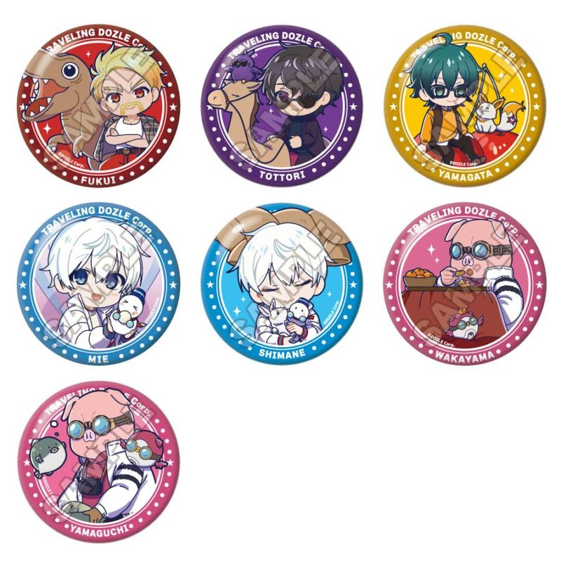 予約3/16〆【4月発売】ドズル社 ご当地第2弾グリッター缶バッジ_Ver.2 1BOX=7個入り