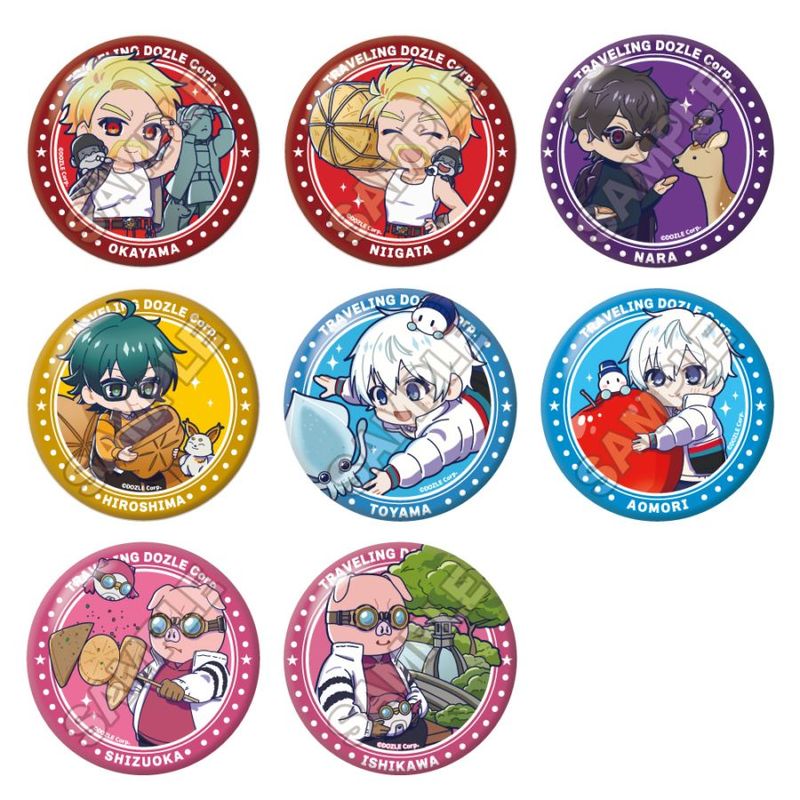 予約3/16〆【4月発売】ドズル社 ご当地第2弾グリッター缶バッジ_Ver.3 1BOX=8個入り