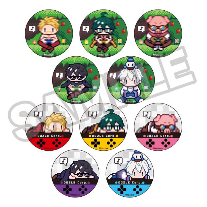 予約7/24〆【8月発売】ドズル社 PIXEL ART 缶バッジ 1BOX=10入り