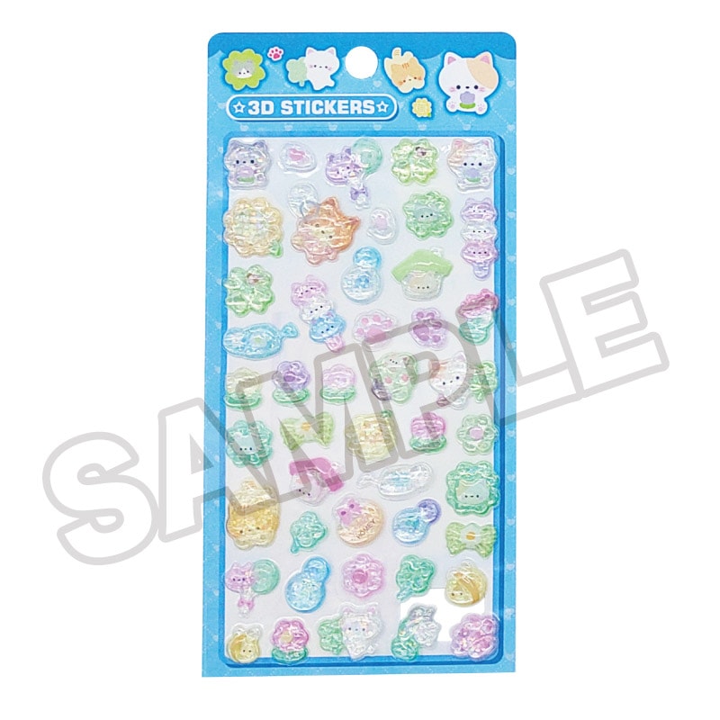即納品】☆メール便☆つやぷくシール 09-BL キラキラ ねこ | つやぷく