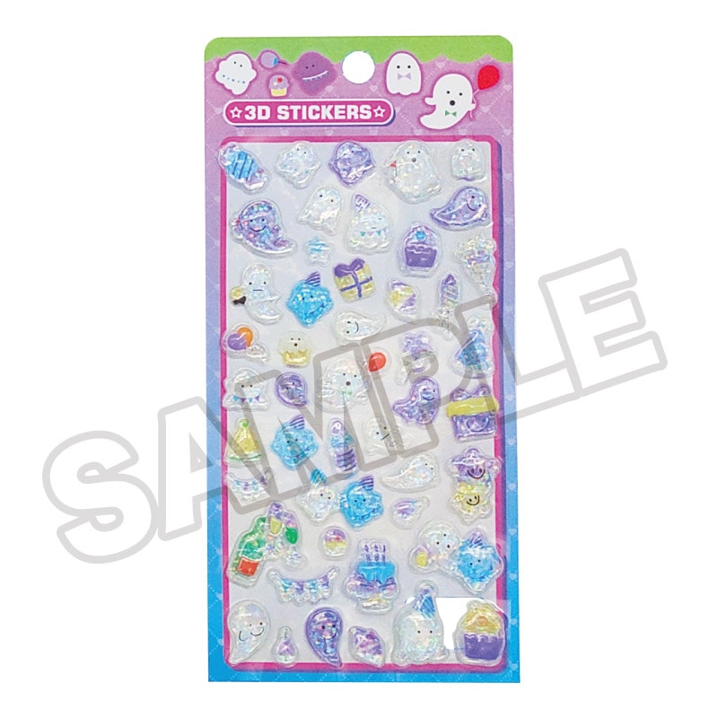 【即納品】★メール便★つやぷくシール 16-PU キラキラ おばけ