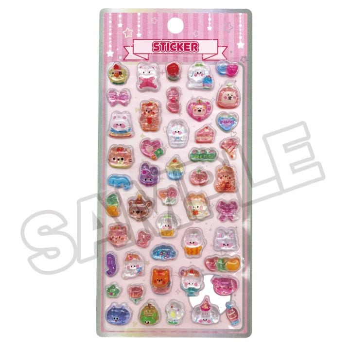 即納品】☆メール便☆つやぷくシール 29-PK キラキラ アニマル | つや