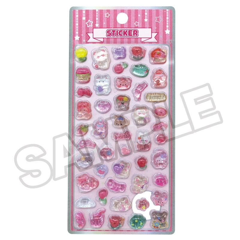 【即納品】★メール便★つやぷくシール 32-PK キラキラ カップケーキ